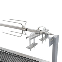 Spanferkelgrill / lammkeue Grosse Fleischstücke mit Elektromotor - Metzgergrill mit elektrischem Antrieb