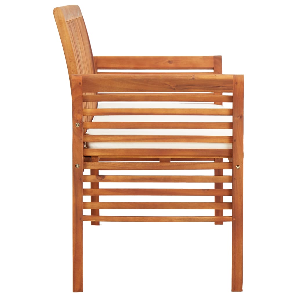 3-Sitzer Gartenbank mit Kissen 150 cm – Massivholz