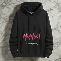 Mindset is everything,Positive vibes hoodie  Stylish and comfort