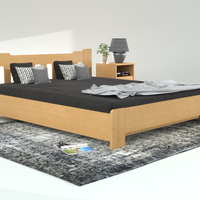 Leo Kieferbett mit Bettkasten | Massivholz | Naturholz | 100% Bio-Bett inkl. Lattenrost