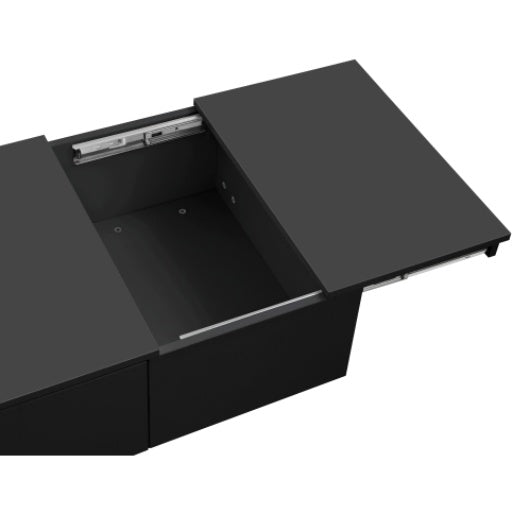 Couchtisch Hochglanz mit Push-Pull Stauraum