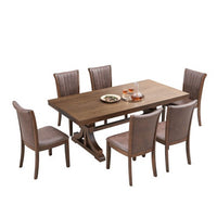 Esstisch Gummibaumholz 200 cm – Für 6-8 Personen, Eiche