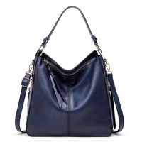 Hobos Zipper Bucket Bags With Adjustable Shoulder-strap Handbags Temperament High Capacity Messenger Shoulder Bag For Women