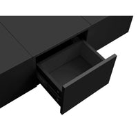 Couchtisch Hochglanz mit Push-Pull Stauraum