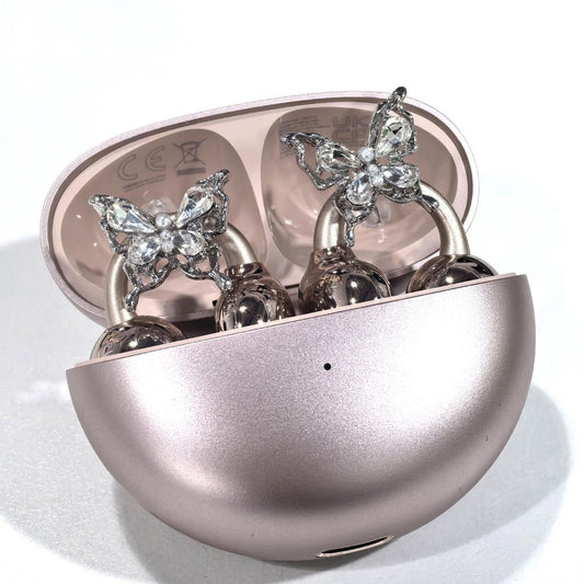 Full Diamond Bow Headphones Drill Buckle European And American Style Special-interest Design