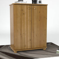 Anika Kommode Sideboard | mit Kleiderstange | 2-Türig | 100% Bio Kiefer