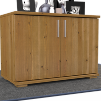 Nobis Kommode Sideboard | 2 Türig | 57cm hoch | 100% Bio Kiefer Massivholz