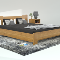 Leo Kieferbett mit Bettkasten | Massivholz | Naturholz | 100% Bio-Bett inkl. Lattenrost