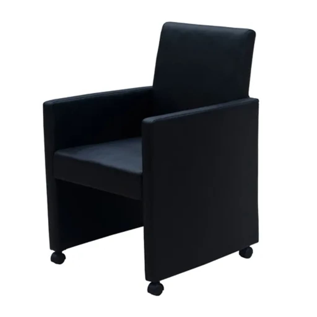 Dining Chairs, 2 pcs., Faux Leather