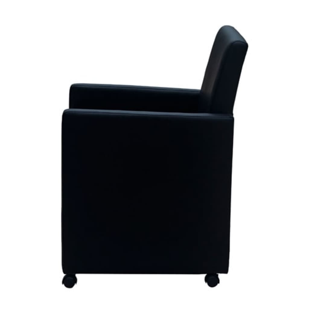Dining Chairs, 2 pcs., Faux Leather