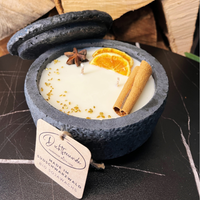 DochtFreunde Beton-Kerzen Set (3x) - Black Cinnamon | Vegan & Handmade