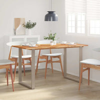 dining table 140×70×76 cm solid acacia wood   dining table 140×70×76