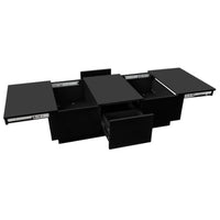Couchtisch Hochglanz mit Push-Pull Stauraum