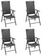 Garden Chairs 4 pcs. Poly Rattan   Stackable