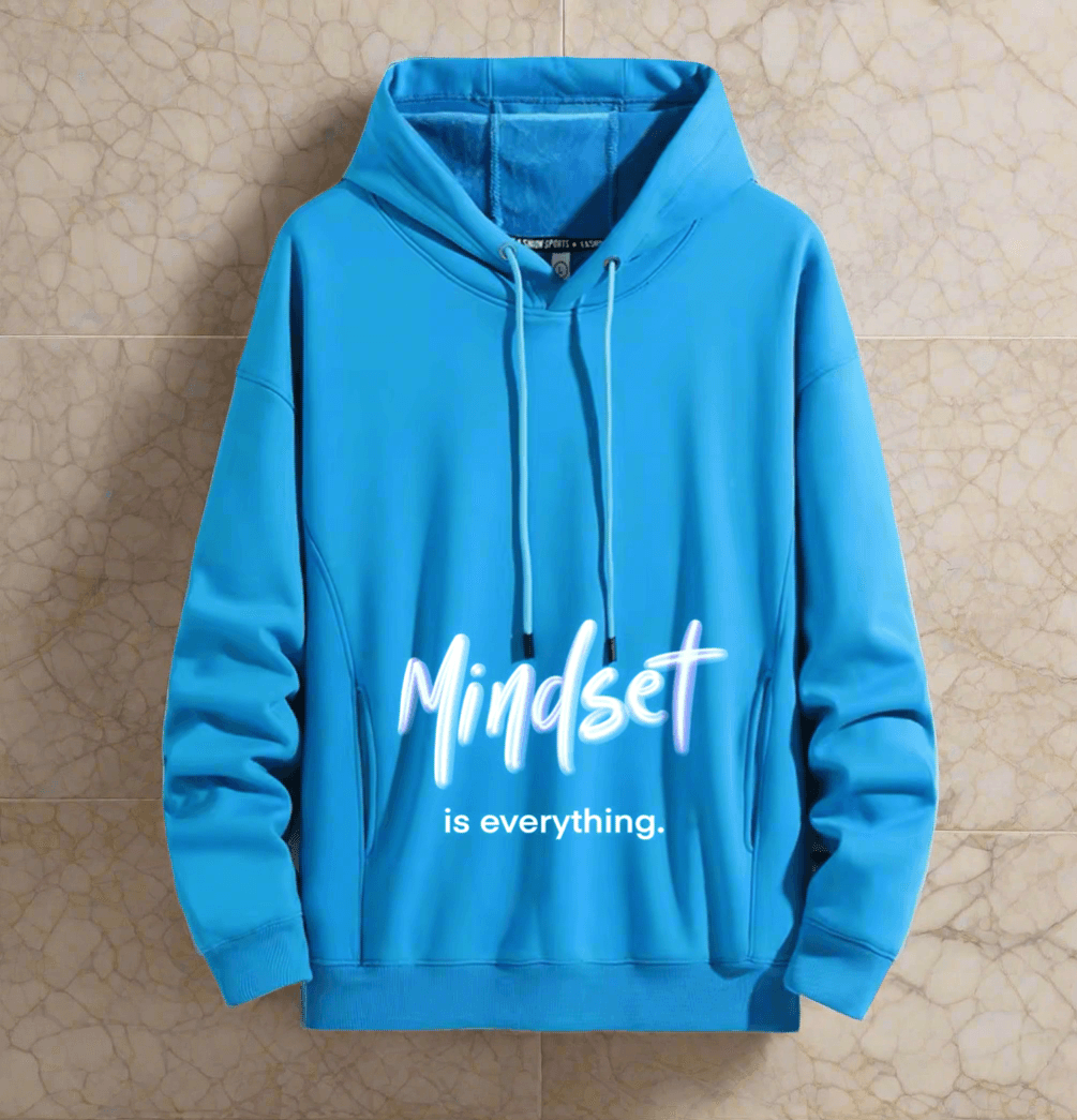 Mindset is everything,Positive vibes hoodie  Stylish and comfort