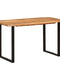 dining table 140×70×76 cm solid acacia wood   dining table 140×70×76