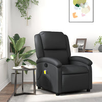 Massage Chair Recliner Genuine Leather Massage Chair Recliner Dark Brown