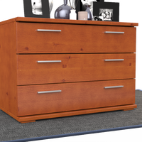 Nobis Kommode Sideboard | 3 große Schubladen | 57cm hoch | 100% Bio Kiefer Massivholz