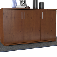 Nobis Kommode Sideboard | Anrichte | 3-Türig mit Regalböden | 100% Bio Kiefer Massivholz