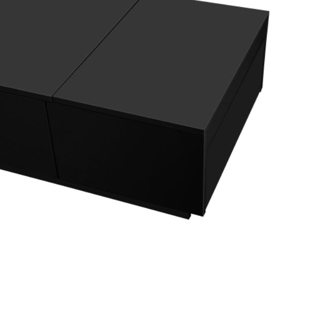 Couchtisch Hochglanz mit Push-Pull Stauraum