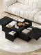 Couchtisch Hochglanz mit Push-Pull Stauraum