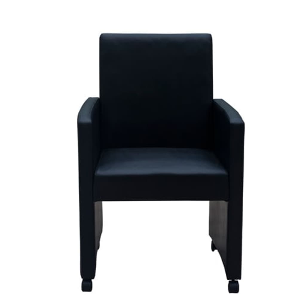 Dining Chairs, 2 pcs., Faux Leather