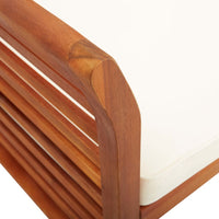 3-Sitzer Gartenbank mit Kissen 150 cm – Massivholz