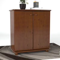 Anika Kommode 93er | Sideboard | Anrichte | 2-Türig mit Regalfächer | 100% Bio Kiefer Massivholz