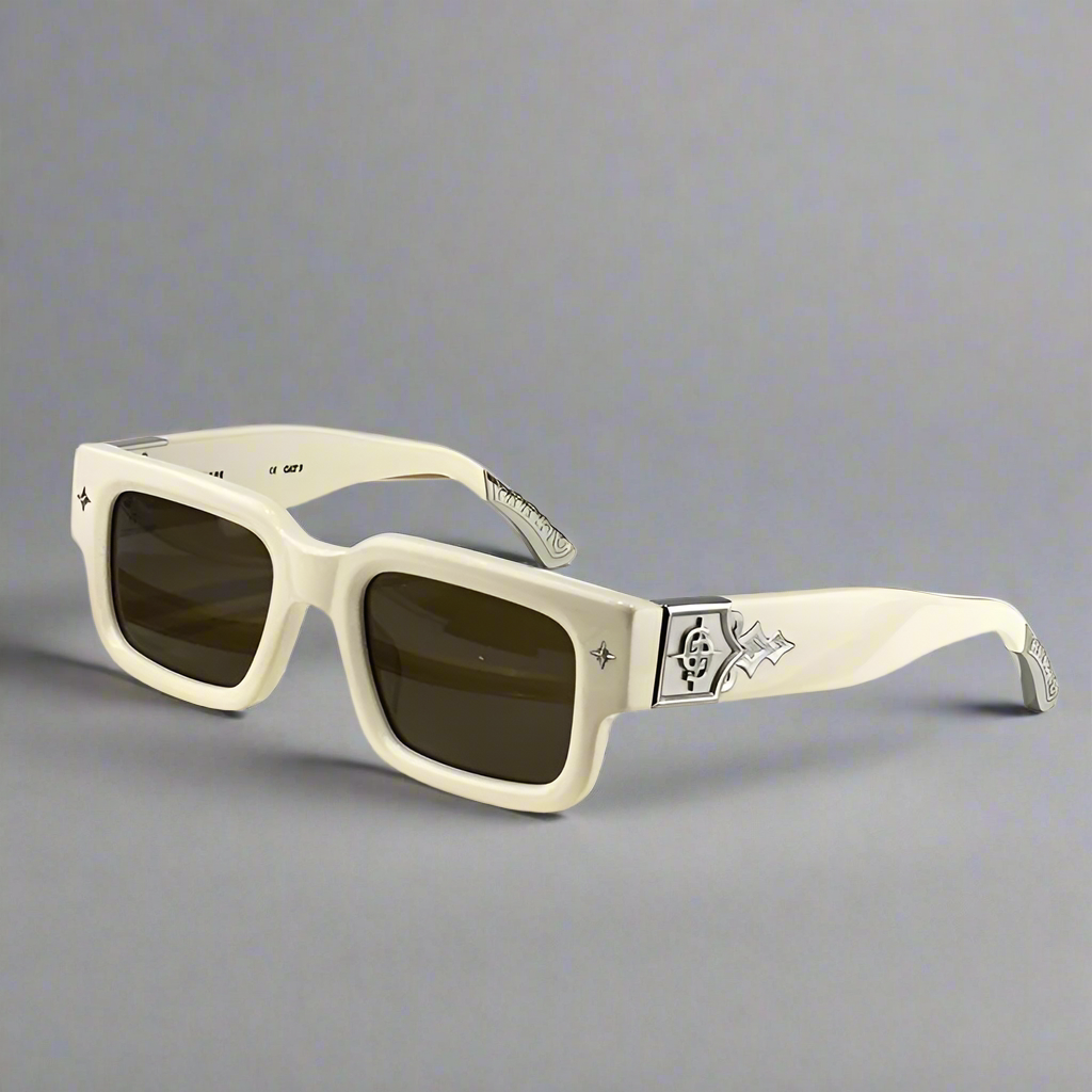 Getaway jet black thick acetatе high‑street shades luxury eyewear