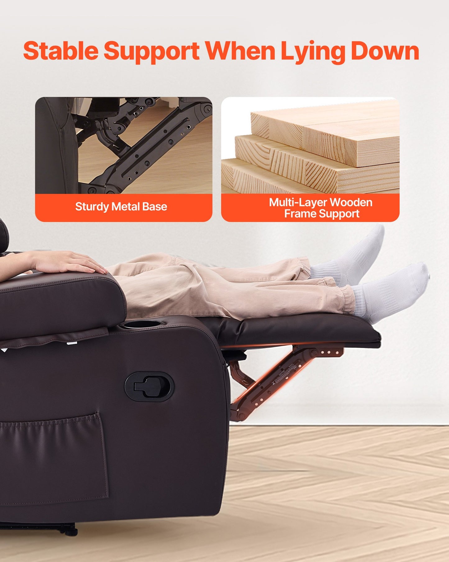 Loveseat Recliner Sofa mit Mittelkonsole – Komfort &amp; Funktionalität vereint