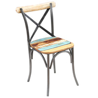 Dining Chairs, 2 Pieces, Reclaimed Solid Wood
