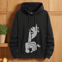 Silence Art hoodie Warm and Street Style