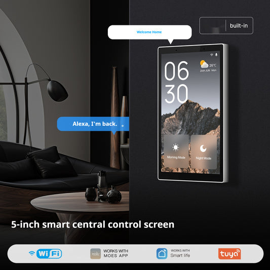 Smart Home Touch-Bedienpanel | 5-Zoll WiFi Zentraleinheit | Tuya-Steuerung