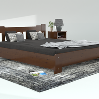 Leo Kieferbett mit Bettkasten | Massivholz | Naturholz | 100% Bio-Bett inkl. Lattenrost