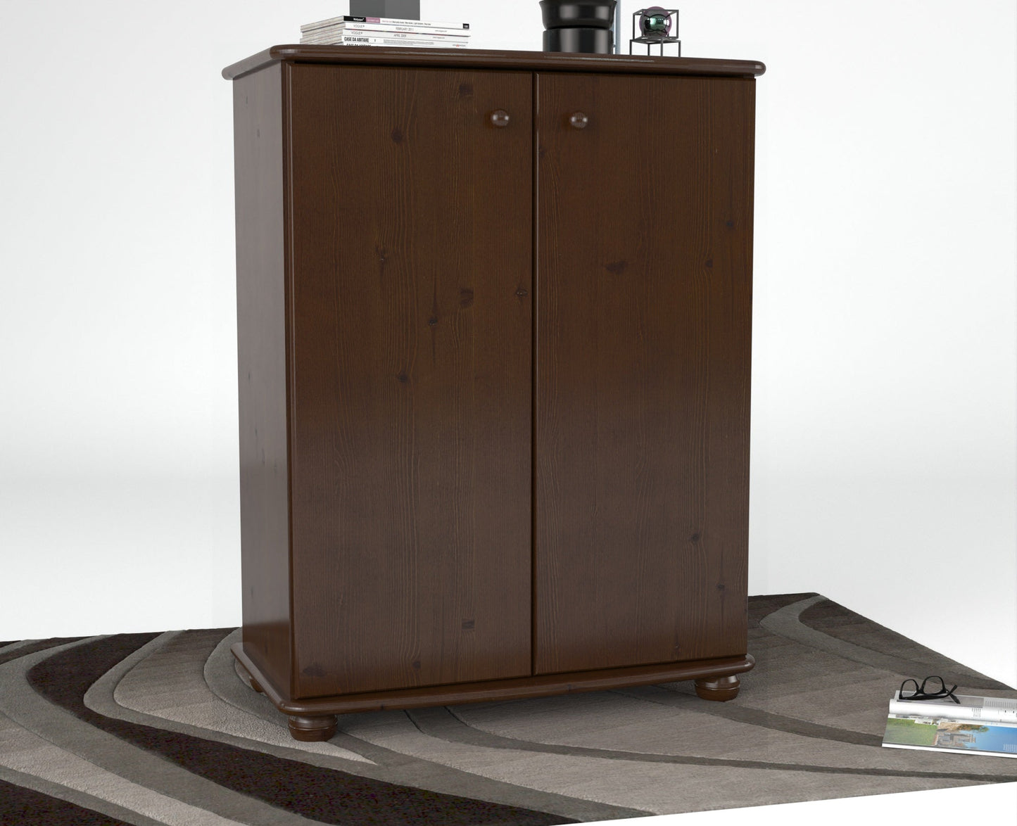 Anika Kommode Sideboard | mit Kleiderstange | 2-Türig | 100% Bio Kiefer