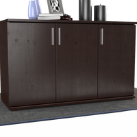 Nobis Kommode Sideboard | Anrichte | 3-Türig mit Regalböden | 100% Bio Kiefer Massivholz