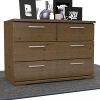 Nobis Kommode Sideboard | Anrichte | 4-Schubladen | 57cm hoch | 100% Bio Kiefer Massivholz