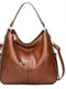 Hobos Zipper Bucket Bags With Adjustable Shoulder-strap Handbags Temperament High Capacity Messenger Shoulder Bag For Women