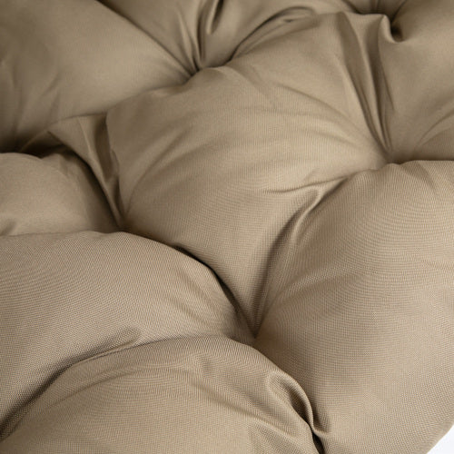 Outsunny Hängesessel mit Gestell - Faltbarer Egg Chair mit Kissen für Garten & Terrasse, Khaki