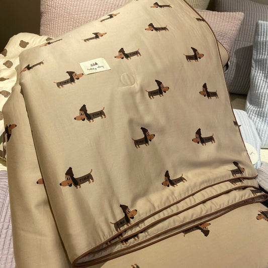 Tencel Cotton Air-conditioning Blanket Double Cartoon Summer Cool Quilt