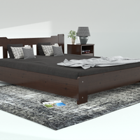 Leo Kieferbett mit Bettkasten | Massivholz | Naturholz | 100% Bio-Bett inkl. Lattenrost