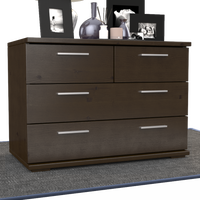 Nobis Kommode Sideboard | Anrichte | 4-Schubladen | 57cm hoch | 100% Bio Kiefer Massivholz