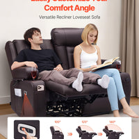 Loveseat Relaxsofa elektrisch – Heizung, Massage & USB-Ports