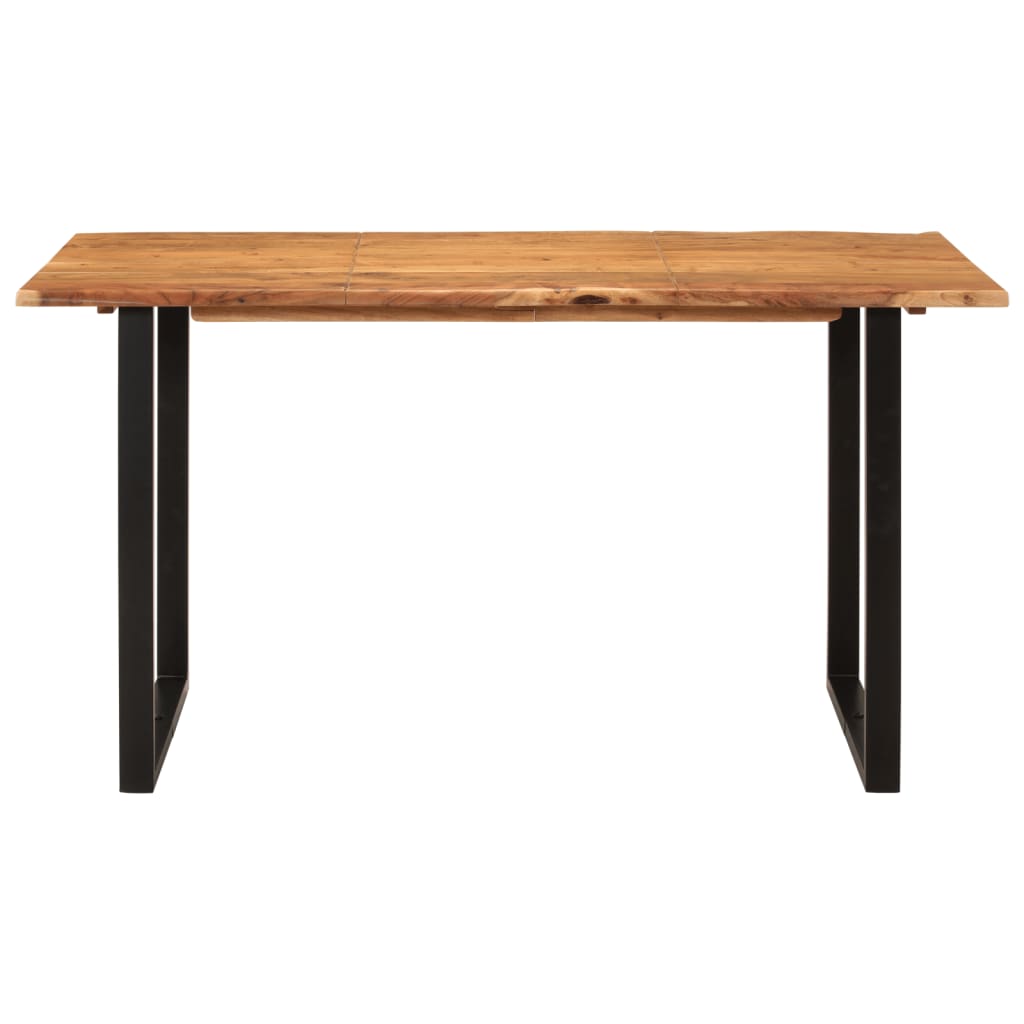 dining table 140×70×76 cm solid acacia wood   dining table 140×70×76
