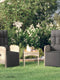 Garten Relaxsessel 2er Set mit Tisch - Polyrattan Lounge Möbel