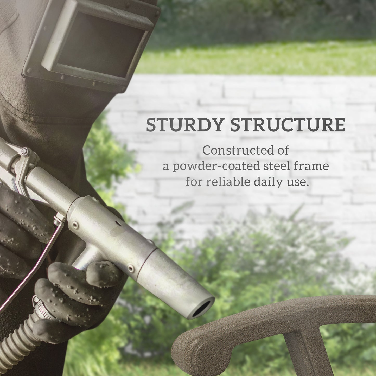 Glider Schaukelstuhl - Gartenschaukel mit Mesh-Sitz