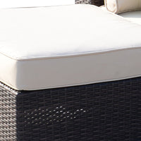 Outsunny Polyrattan Lounge Set 8-teilig - Ecksofa mit Tisch und Kissen für Garten & Terrasse