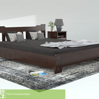 Leo Kieferbett mit Bettkasten | Massivholz | Naturholz | 100% Bio-Bett inkl. Lattenrost