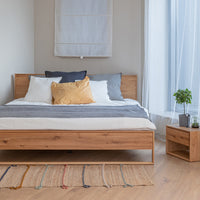 Arona Massivholz Eichen Bett 140-180cm | Eiche geölt