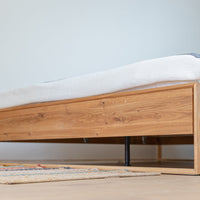 Arona Massivholz Eichen Bett 140-180cm | Eiche geölt